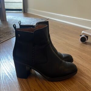 Black Leather Ankle Boots